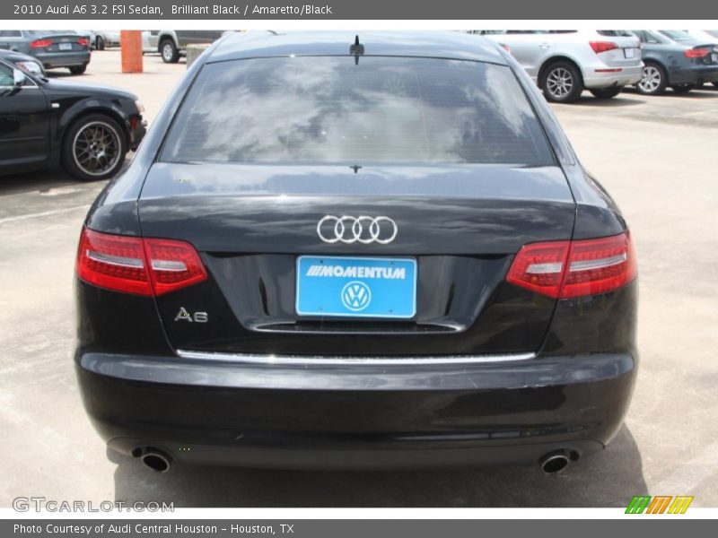 Brilliant Black / Amaretto/Black 2010 Audi A6 3.2 FSI Sedan