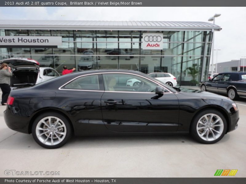 Brilliant Black / Velvet Beige/Moor Brown 2013 Audi A5 2.0T quattro Coupe
