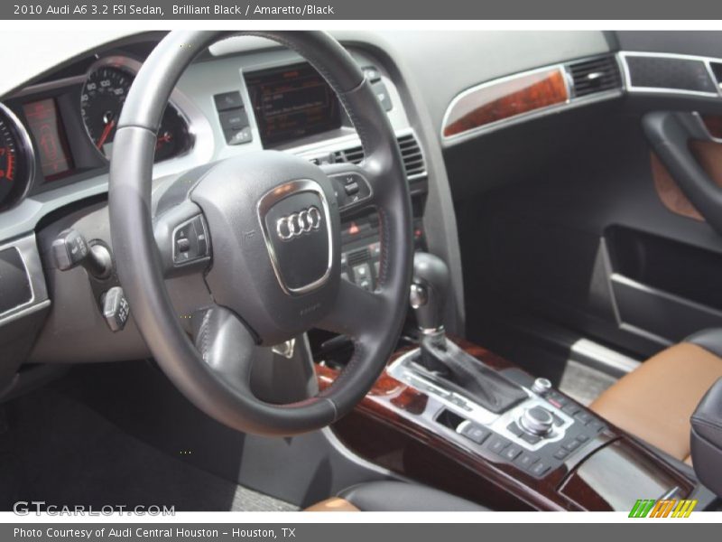 Brilliant Black / Amaretto/Black 2010 Audi A6 3.2 FSI Sedan