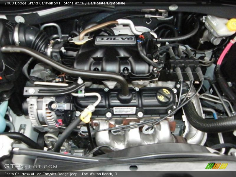 Stone White / Dark Slate/Light Shale 2008 Dodge Grand Caravan SXT