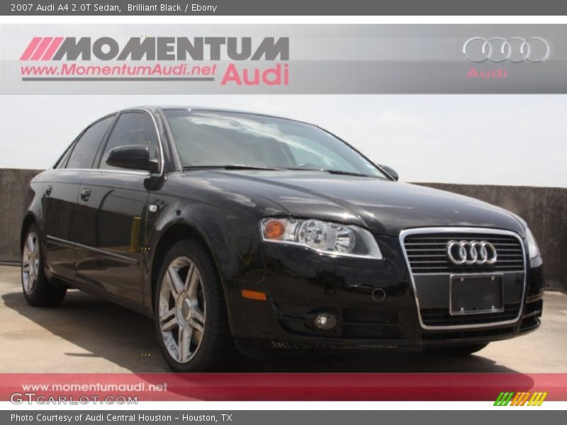 Brilliant Black / Ebony 2007 Audi A4 2.0T Sedan