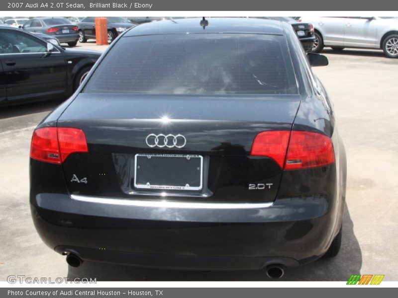 Brilliant Black / Ebony 2007 Audi A4 2.0T Sedan