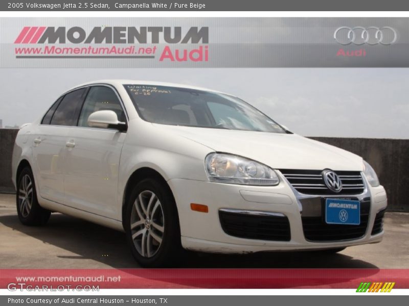 Campanella White / Pure Beige 2005 Volkswagen Jetta 2.5 Sedan