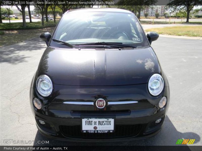 Nero (Black) / Sport Tessuto Nero/Nero (Black/Black) 2012 Fiat 500 Sport