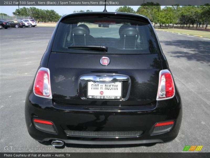 Nero (Black) / Sport Tessuto Nero/Nero (Black/Black) 2012 Fiat 500 Sport