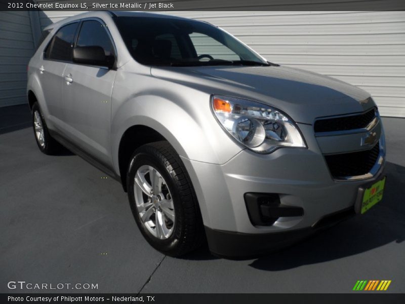 Silver Ice Metallic / Jet Black 2012 Chevrolet Equinox LS