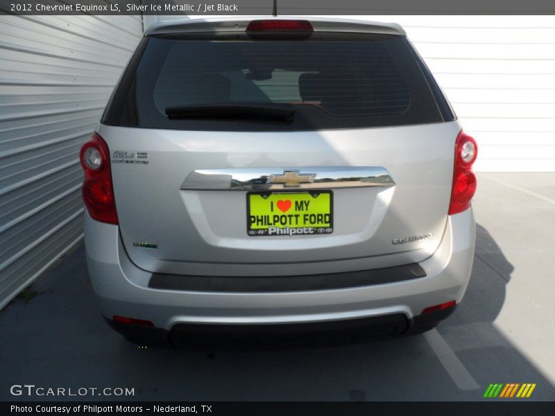 Silver Ice Metallic / Jet Black 2012 Chevrolet Equinox LS