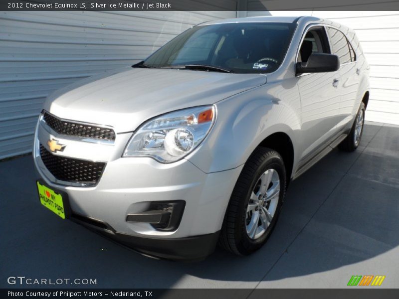 Silver Ice Metallic / Jet Black 2012 Chevrolet Equinox LS