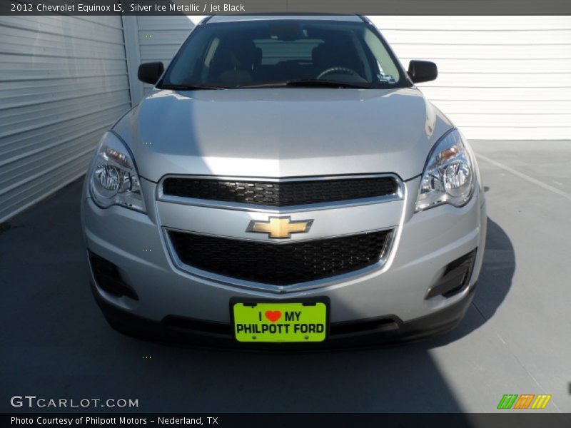 Silver Ice Metallic / Jet Black 2012 Chevrolet Equinox LS