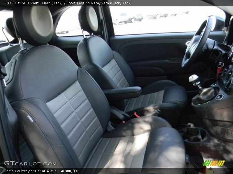  2012 500 Sport Sport Tessuto Nero/Nero (Black/Black) Interior