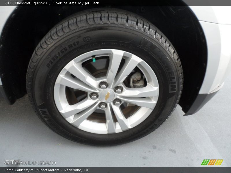 Silver Ice Metallic / Jet Black 2012 Chevrolet Equinox LS