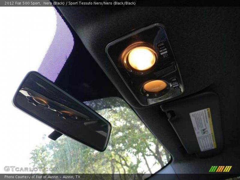 Nero (Black) / Sport Tessuto Nero/Nero (Black/Black) 2012 Fiat 500 Sport