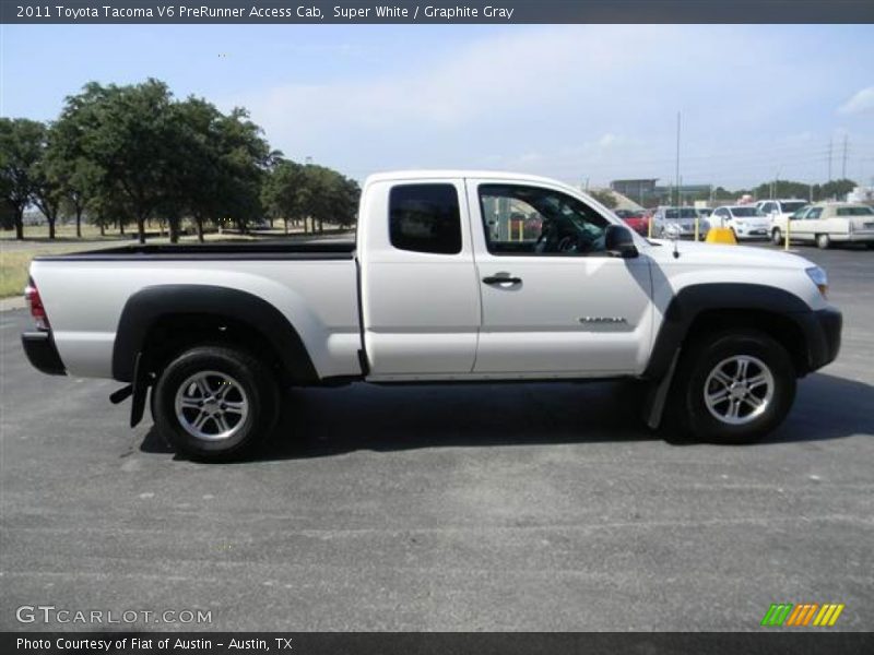 Super White / Graphite Gray 2011 Toyota Tacoma V6 PreRunner Access Cab