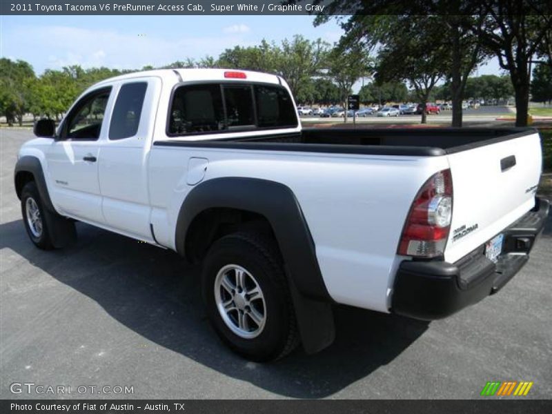 Super White / Graphite Gray 2011 Toyota Tacoma V6 PreRunner Access Cab