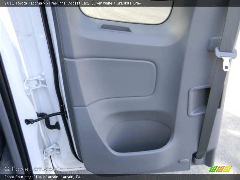 Super White / Graphite Gray 2011 Toyota Tacoma V6 PreRunner Access Cab