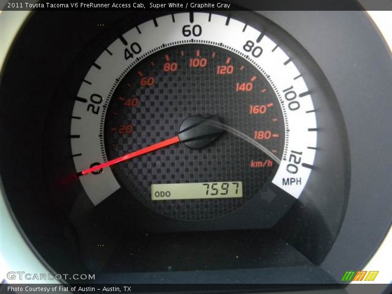Super White / Graphite Gray 2011 Toyota Tacoma V6 PreRunner Access Cab