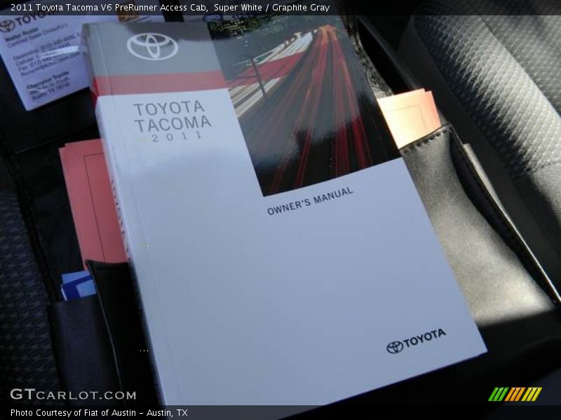 Super White / Graphite Gray 2011 Toyota Tacoma V6 PreRunner Access Cab