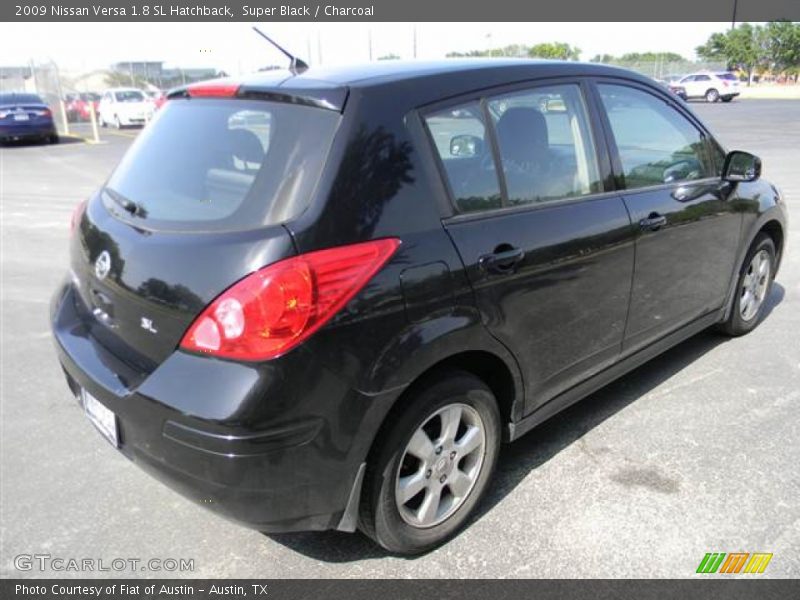 Super Black / Charcoal 2009 Nissan Versa 1.8 SL Hatchback