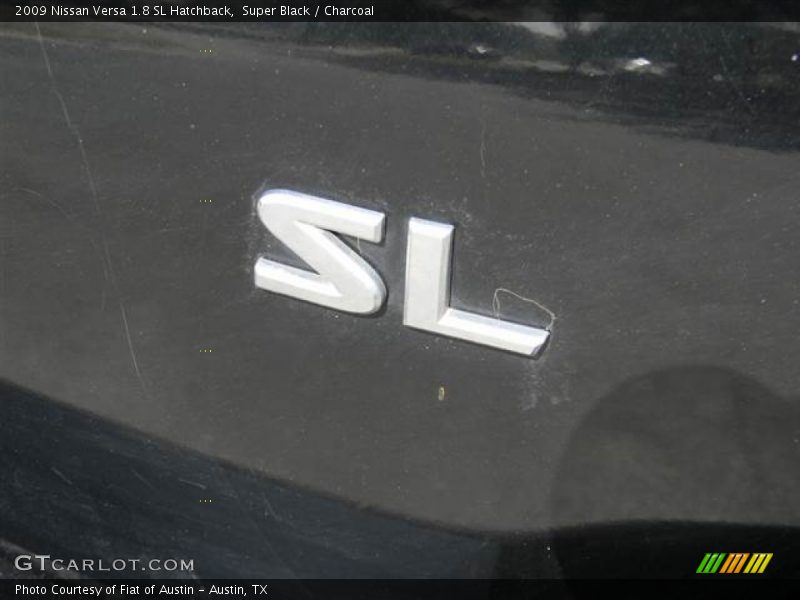 Super Black / Charcoal 2009 Nissan Versa 1.8 SL Hatchback