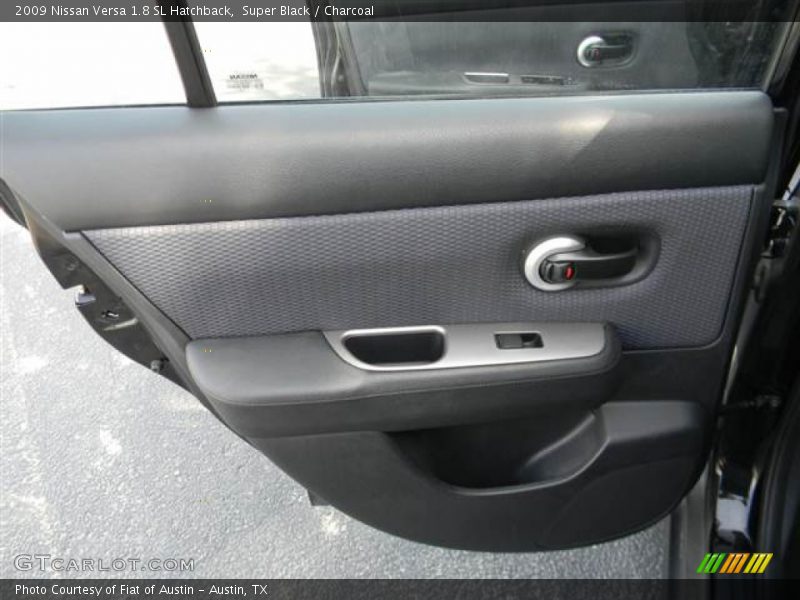 Super Black / Charcoal 2009 Nissan Versa 1.8 SL Hatchback