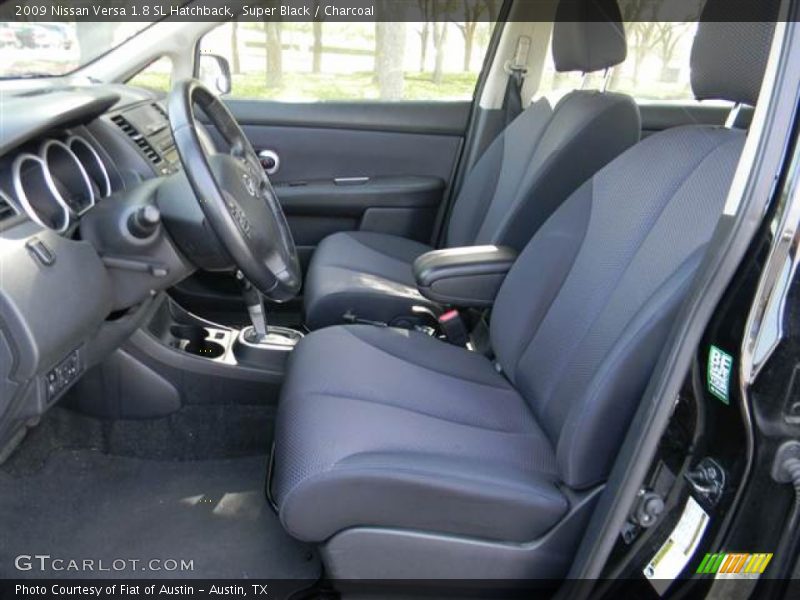 Super Black / Charcoal 2009 Nissan Versa 1.8 SL Hatchback