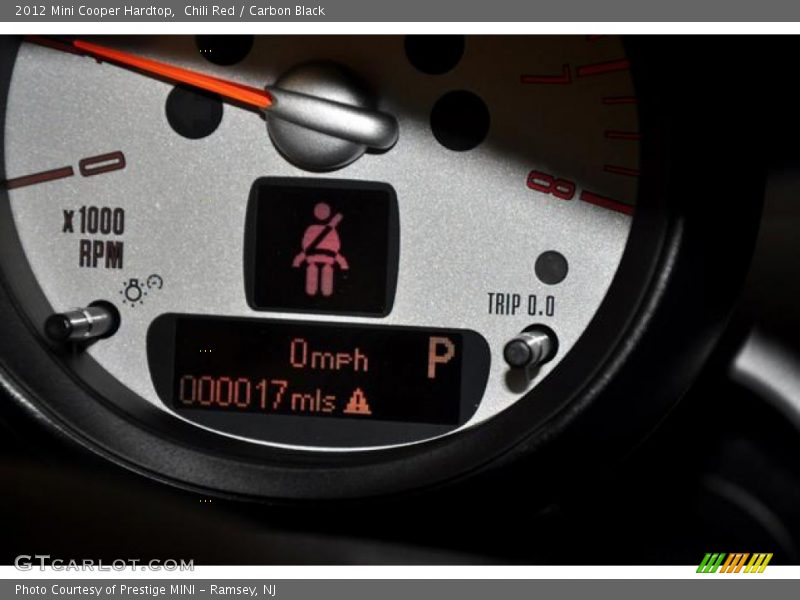 Chili Red / Carbon Black 2012 Mini Cooper Hardtop