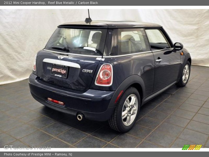 Reef Blue Metallic / Carbon Black 2012 Mini Cooper Hardtop