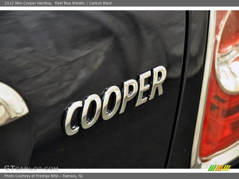 Reef Blue Metallic / Carbon Black 2012 Mini Cooper Hardtop