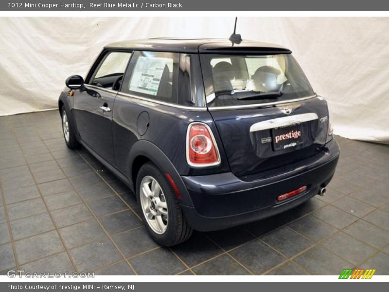 Reef Blue Metallic / Carbon Black 2012 Mini Cooper Hardtop
