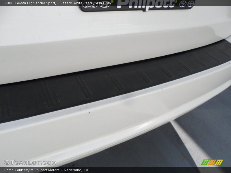 Blizzard White Pearl / Ash Gray 2008 Toyota Highlander Sport