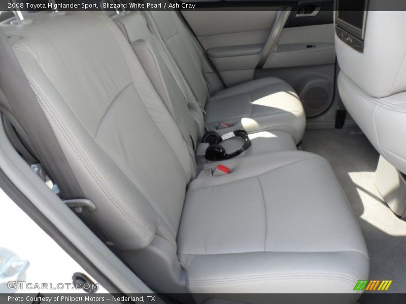 Blizzard White Pearl / Ash Gray 2008 Toyota Highlander Sport