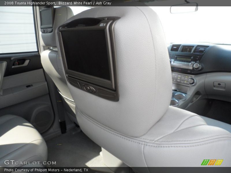 Blizzard White Pearl / Ash Gray 2008 Toyota Highlander Sport