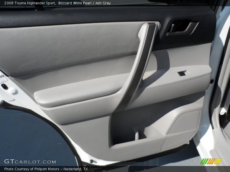 Blizzard White Pearl / Ash Gray 2008 Toyota Highlander Sport