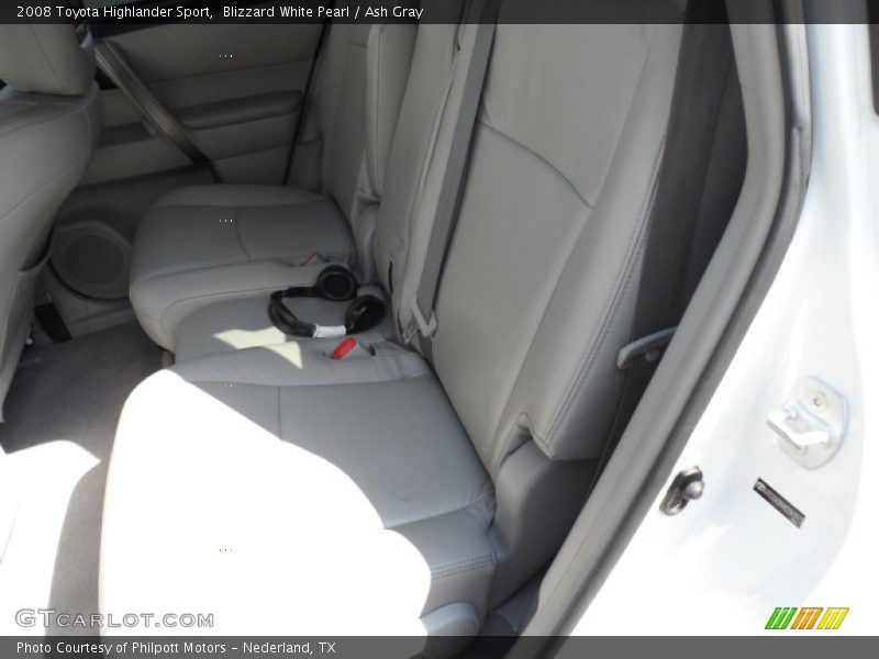 Blizzard White Pearl / Ash Gray 2008 Toyota Highlander Sport