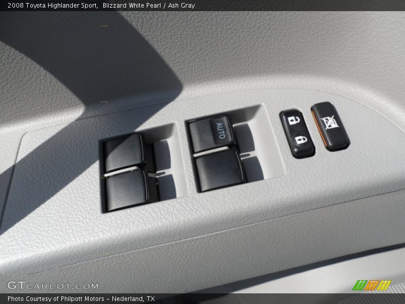 Blizzard White Pearl / Ash Gray 2008 Toyota Highlander Sport