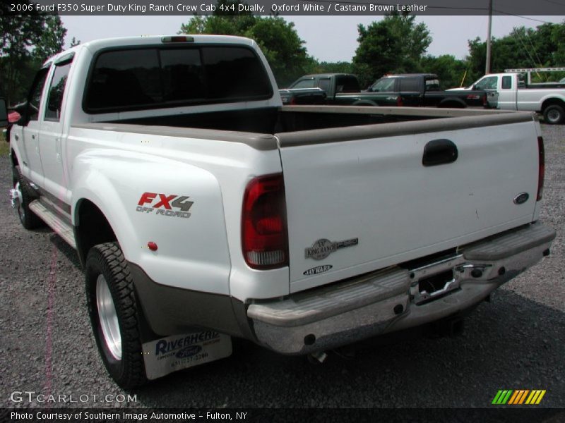 Oxford White / Castano Brown Leather 2006 Ford F350 Super Duty King Ranch Crew Cab 4x4 Dually