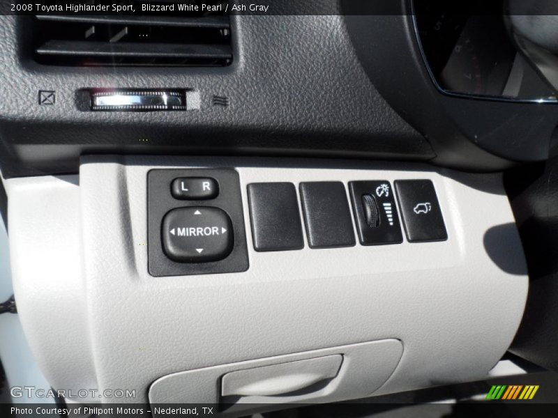 Blizzard White Pearl / Ash Gray 2008 Toyota Highlander Sport