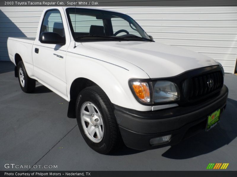 Super White / Oak 2003 Toyota Tacoma Regular Cab