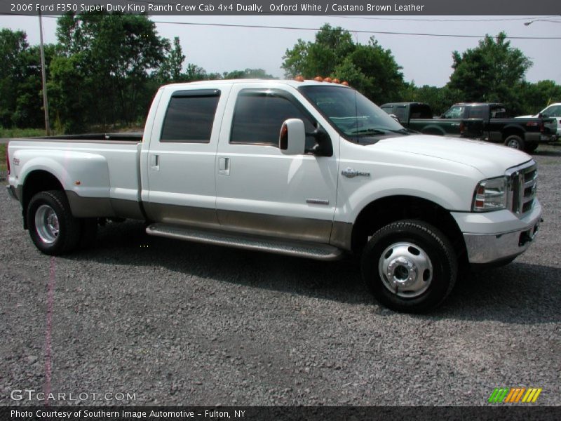 Oxford White / Castano Brown Leather 2006 Ford F350 Super Duty King Ranch Crew Cab 4x4 Dually