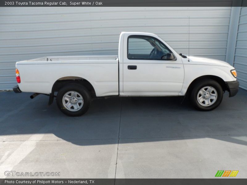 Super White / Oak 2003 Toyota Tacoma Regular Cab