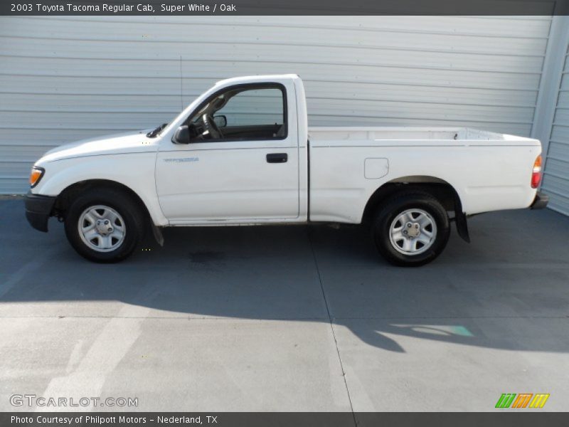 Super White / Oak 2003 Toyota Tacoma Regular Cab