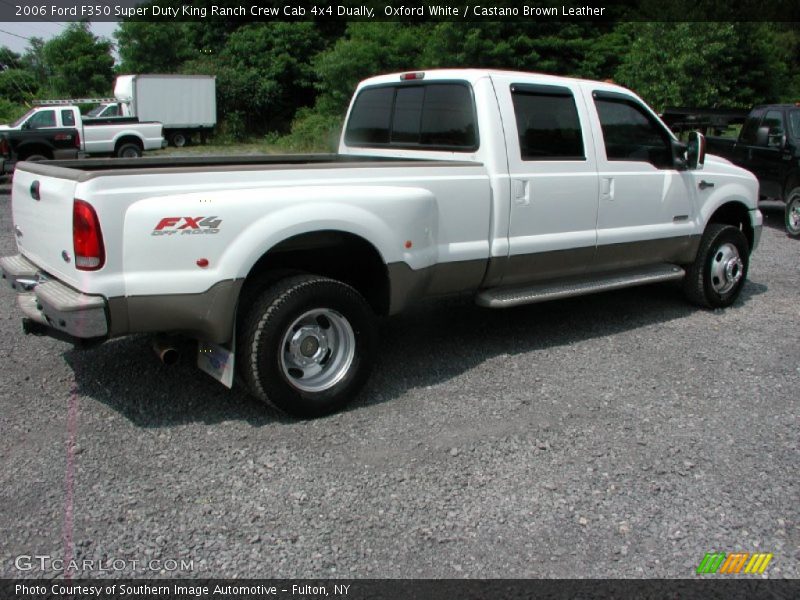 Oxford White / Castano Brown Leather 2006 Ford F350 Super Duty King Ranch Crew Cab 4x4 Dually