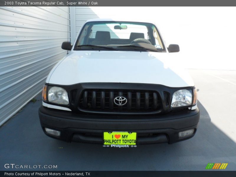Super White / Oak 2003 Toyota Tacoma Regular Cab