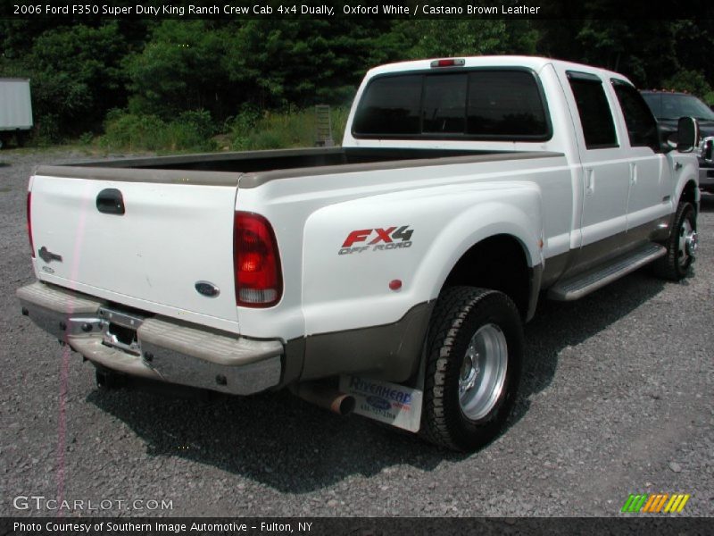 Oxford White / Castano Brown Leather 2006 Ford F350 Super Duty King Ranch Crew Cab 4x4 Dually
