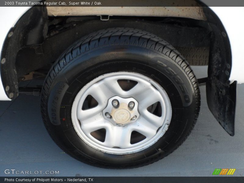 Super White / Oak 2003 Toyota Tacoma Regular Cab