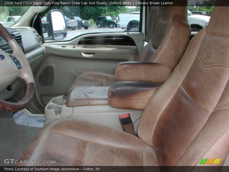 Oxford White / Castano Brown Leather 2006 Ford F350 Super Duty King Ranch Crew Cab 4x4 Dually