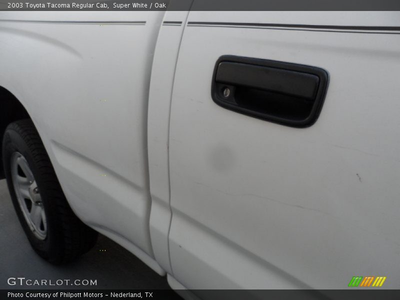 Super White / Oak 2003 Toyota Tacoma Regular Cab