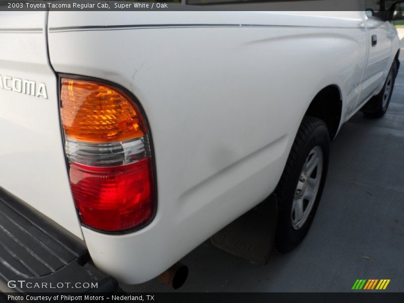 Super White / Oak 2003 Toyota Tacoma Regular Cab