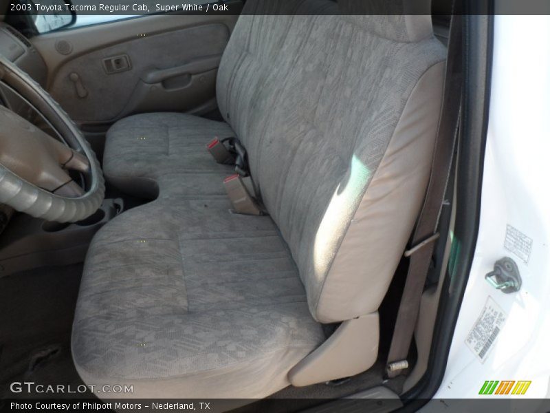 Super White / Oak 2003 Toyota Tacoma Regular Cab