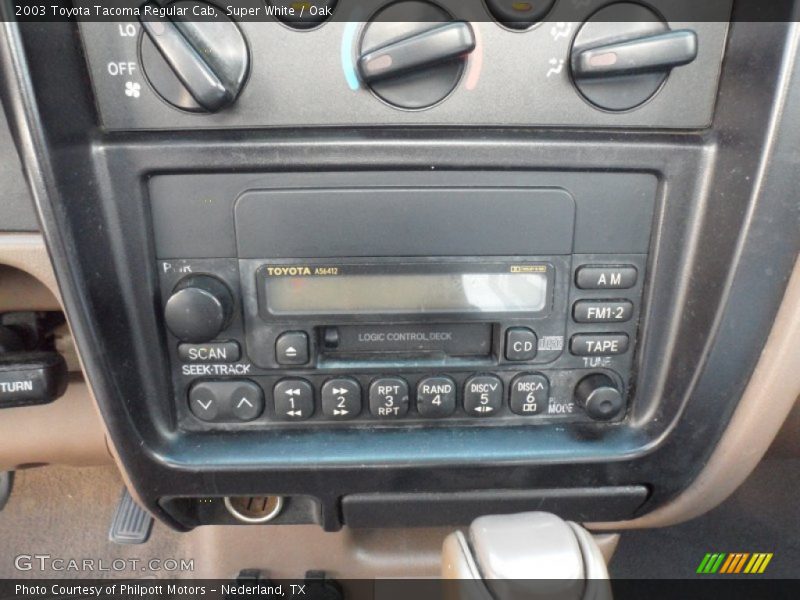 Super White / Oak 2003 Toyota Tacoma Regular Cab